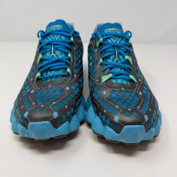 Brooks Neuro Running Shoes Men\'s 10.5 Blue Grey Flexible Trainers Workout EUC main image 4